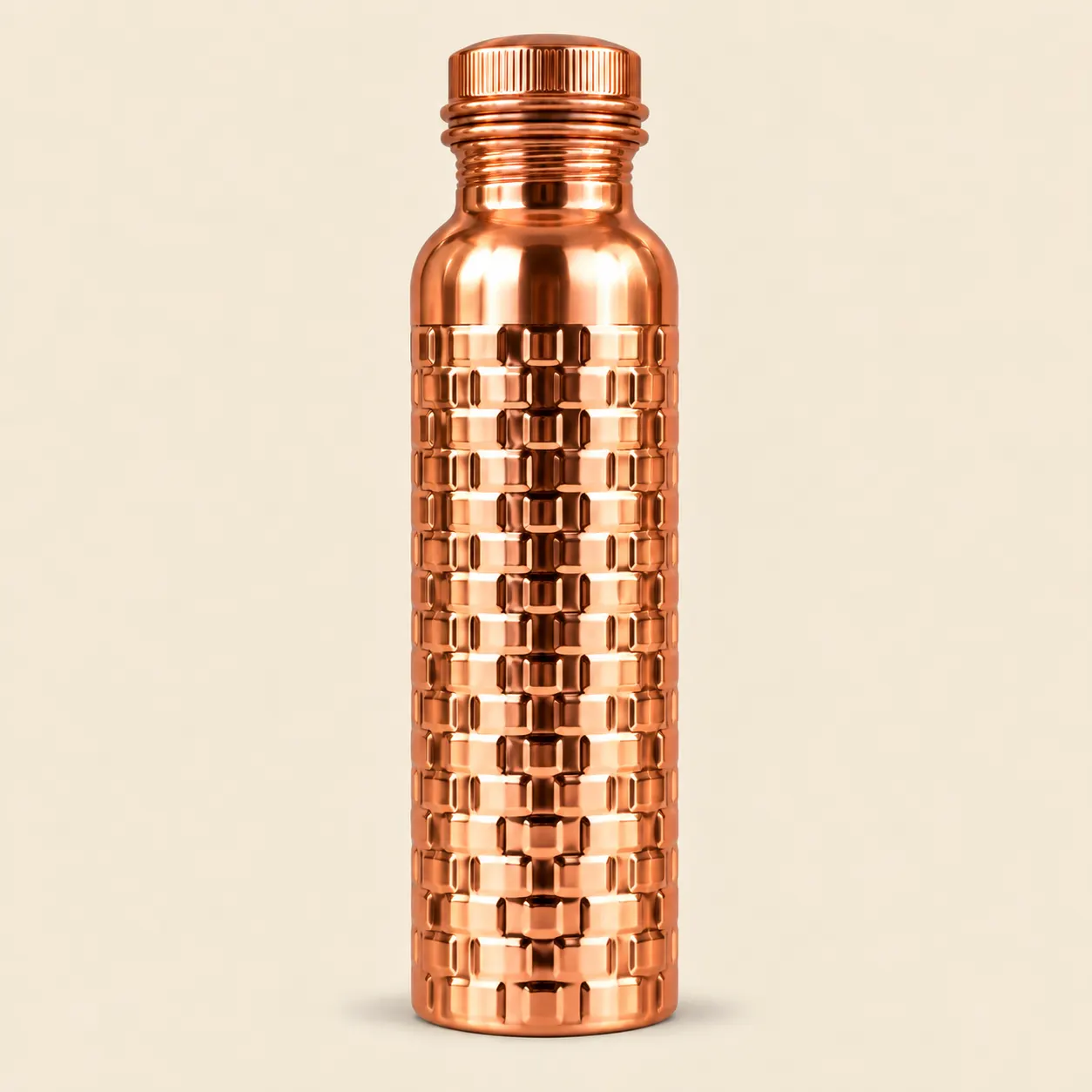 Copper Bottle Diamond Cut