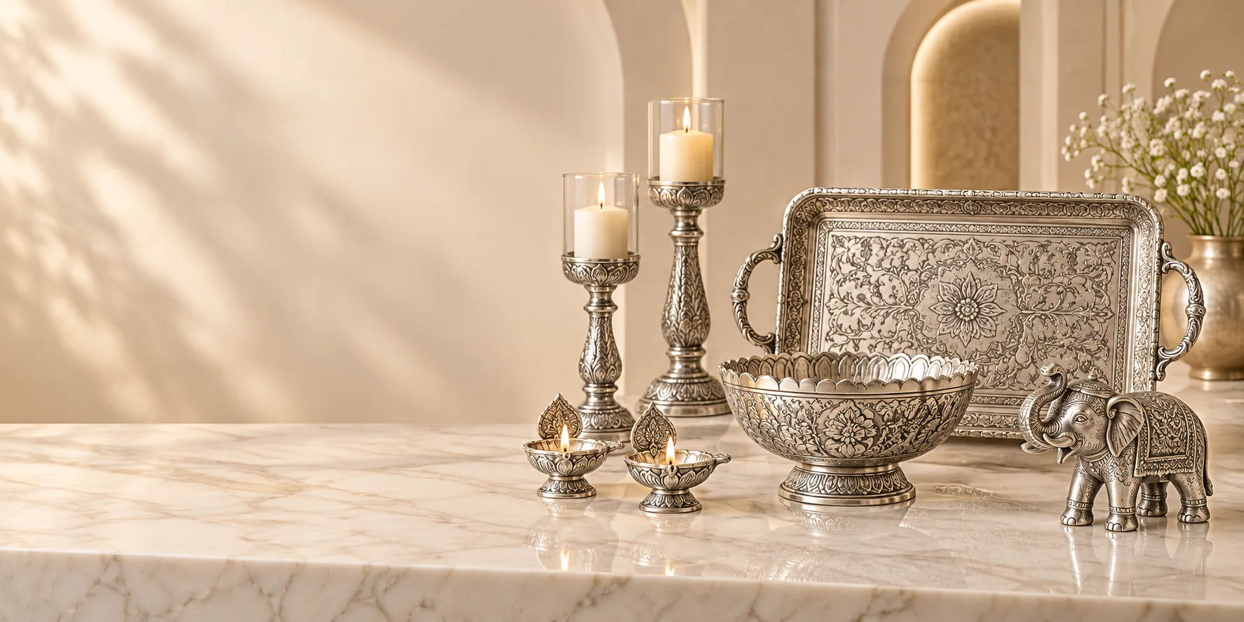 German Silver Home Décor for Elegant Corporate Gifting