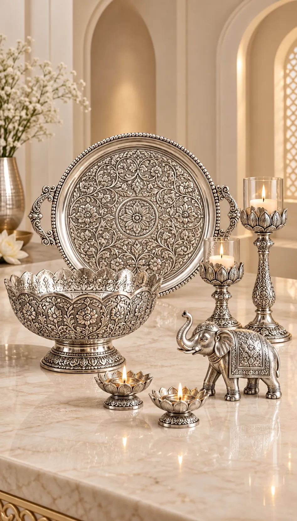 German Silver Home Décor